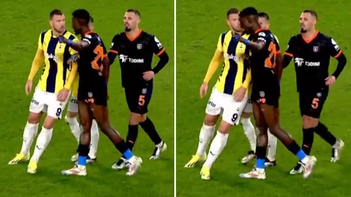Fenerbahçe maçında olay: Ba, Dzeko’ya kafa attı